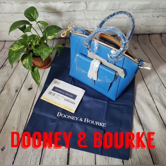 Dooney & Bourke Handbags - Dooney & Bourke Royal Blue Naomi Leather Satchel